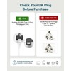 BEONDON UK to USA Plug Adapter, Type G to Type
