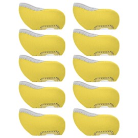10Pcs Golf Putter Head Cover Iron Club See Through Window Covers Putter ProtectorYellow