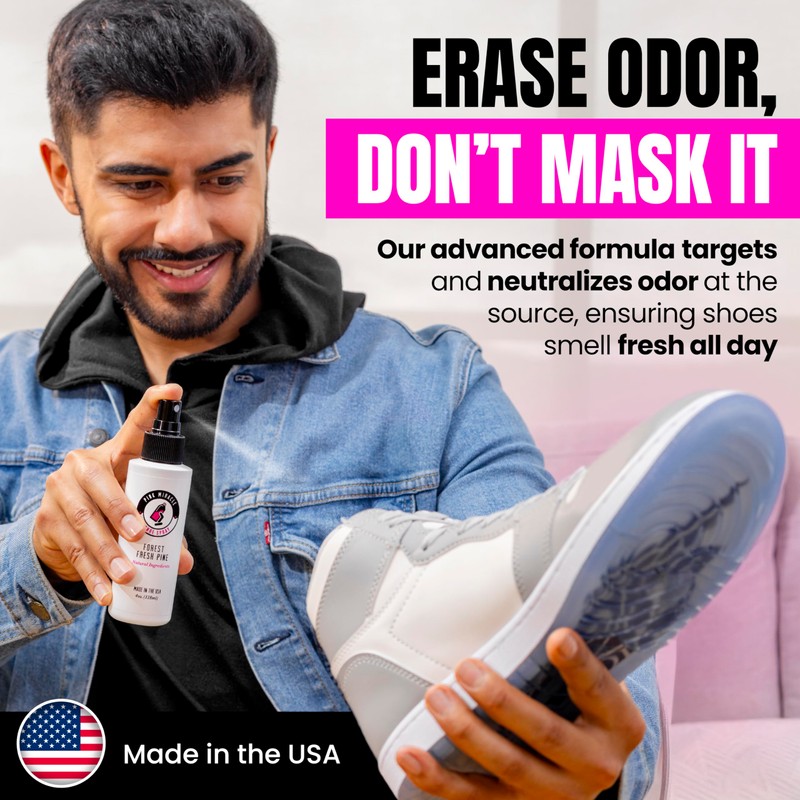 Pink Miracle Fresh Foot Shoe Deodorizer Spray (Fresh Foot)