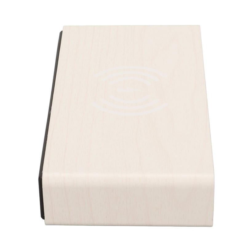 Wooden Digital Clock Wireless Charging Function 3 Brightness Electric Alarm