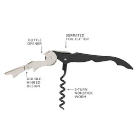 True, Navy Wine Bottle Opener, Size