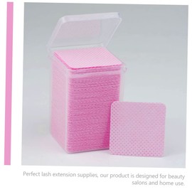Housoutil 1600pcs Glue Bottle Wiping Pad Glue Residue Remover Soft Cotton Lash Extension Tools