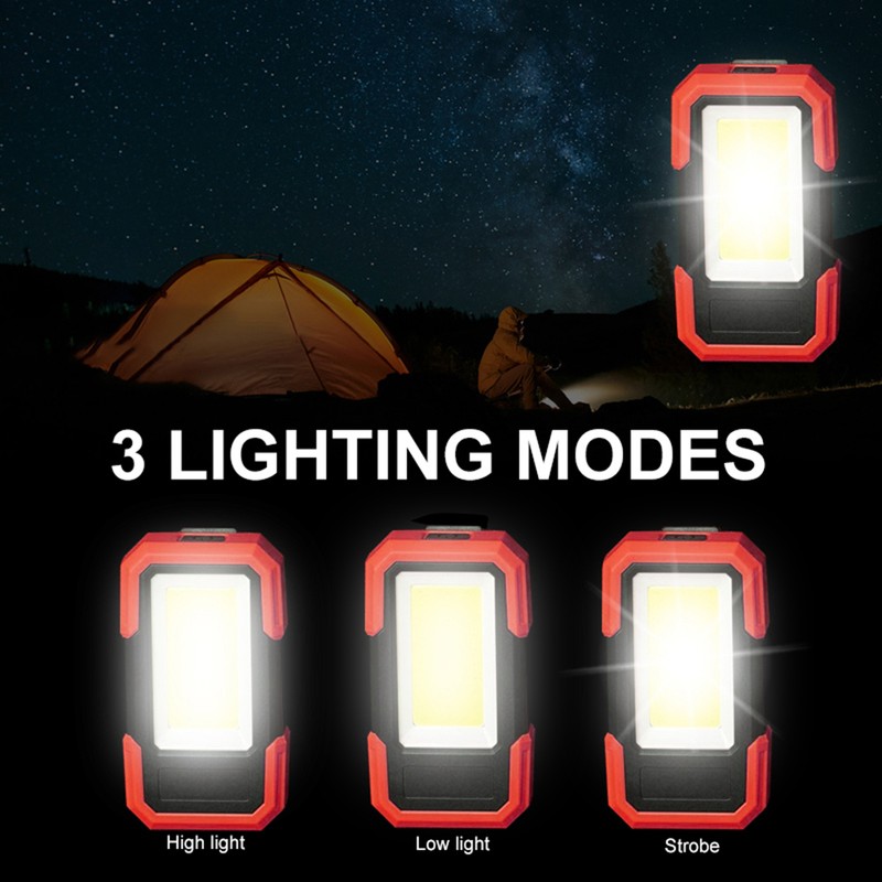 2 Pack COB Work Light LED Magnetic Base and Clip