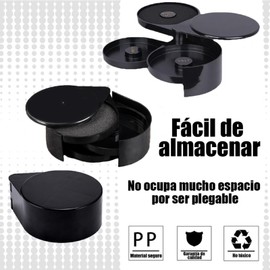 Escarchador de Vasos, 3 Tier Caja de Condimentos, Accesorios para Bar, para Herramientas de Barman de Cócteles, Fiesta, Club Familiar (Negro)