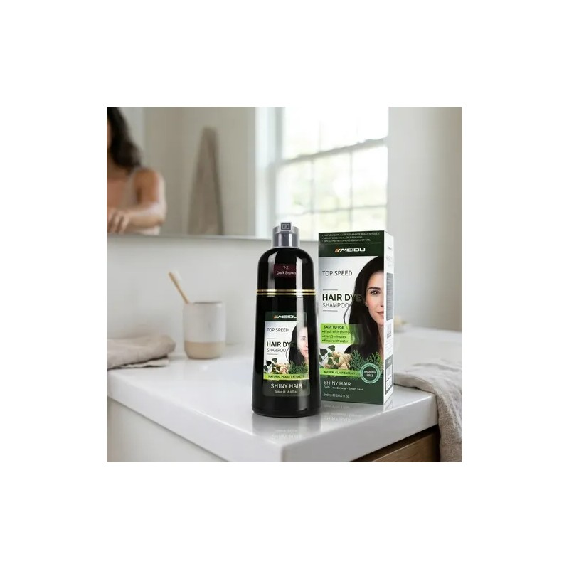 Shampoo Tinte Instantáneo Cubre Canas Natural Jengibre 500ml