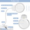 Kulannder LED Magnifying Lamp for Diamond Painting Tools, 4X &