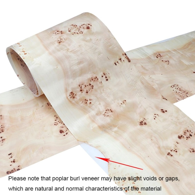 Natural Poplar Tree Veneer with Burl Wood Veneer Sheets -