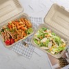 Hokimder Hokimder Compostable Clamshell Food Containers [9x6 Inch 100-Pack] Disposable