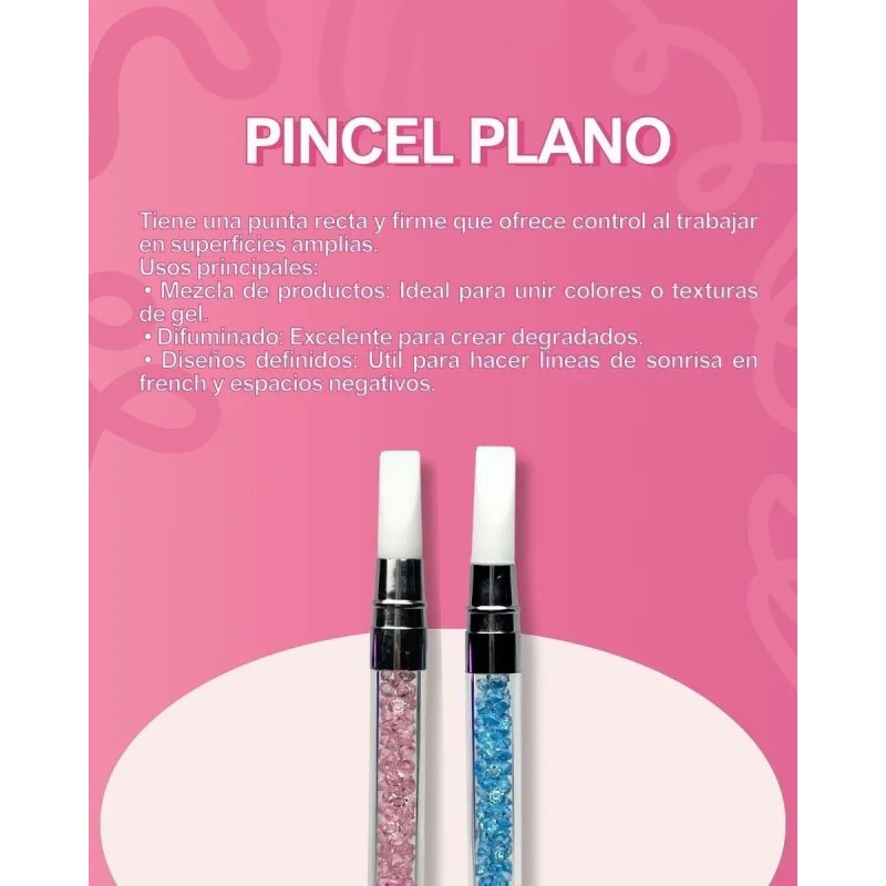 Pinceles De Silicón Doble Para Uñas Paquete Con 5 Piezas