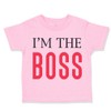 Toddler T-Shirt Funny I'm The Boss Lion Funny Humor Cotton