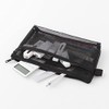 DESIGNPHIL Midori 41832006 Pen Case, Mesh Pen Pouch, Black, A