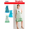Simplicity Pattern 2886 Dress with Bodice Variations and Bolero Size
