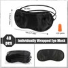 WZYTEU Pack of 40 Polyester Sleeping Masks, Sleeping Mask with