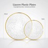 Licaere 60Pcs Clear Plastic Plates - Clear Disposable Plates With
