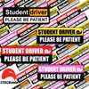 Stixorama 3-Pack Student Driver Stickers for New Drivers - Remind