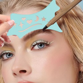 Eyeshadow and Eyeliners Stencils Pad - Soft Precision Eyeliners Tool - Reusable Cleaning Cloths Eye Liners Contour for Makeup Beginners & Beauty Lovers