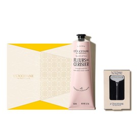 L’Occitane (Gift) Fleur de Serigière Hand Cream 150ml Set (Cherry Blossom) (+Magic Key) / 록시땅 (기프트) 플뢰르 드 세리지에 핸드 크림 150ml 세트(체리 블라썸)(+매직키
