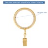 Curtain Rings with Clips 12 Pack, Luxury Style of Curtain