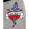 Mens Tattoo Love Hurts Heart Dagger Socks UK Size 6-11