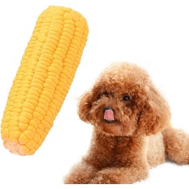 Pet Dog Puppy Latex Corn Shape Squeaky Bite-Resistant Interactive Play Chew Toy Pet Supplies,Dog Chew Toys, Dog Toy Corn Dog Squeaky Toys, Dog Toys Aggressive Chewers for Small/Medium/Large Dog
