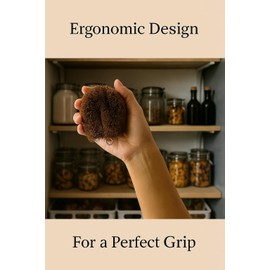 Coir TAWASHI Brush, Coir VEGITABLE Scrub Brush, Coconut Fiber Brush with Hanging Loop, Root Vegetable Cleaning Brush, Kitchen Scrubber, Dish and Cocking PAN Scrubber, Kitchen Brush