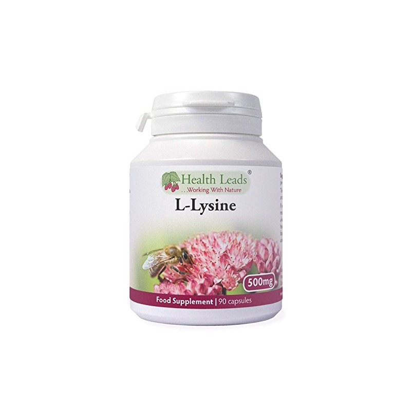L-Lysine 500mg x 90 Capsules (No Magnesium Stearate)