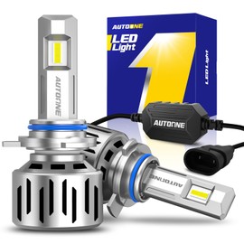 AUTOONE 9012 LED Bulb, 1200% Brighter, 3 Min Quick Install, 20 Years Lifespan, No Flicker, 99% Compatibility