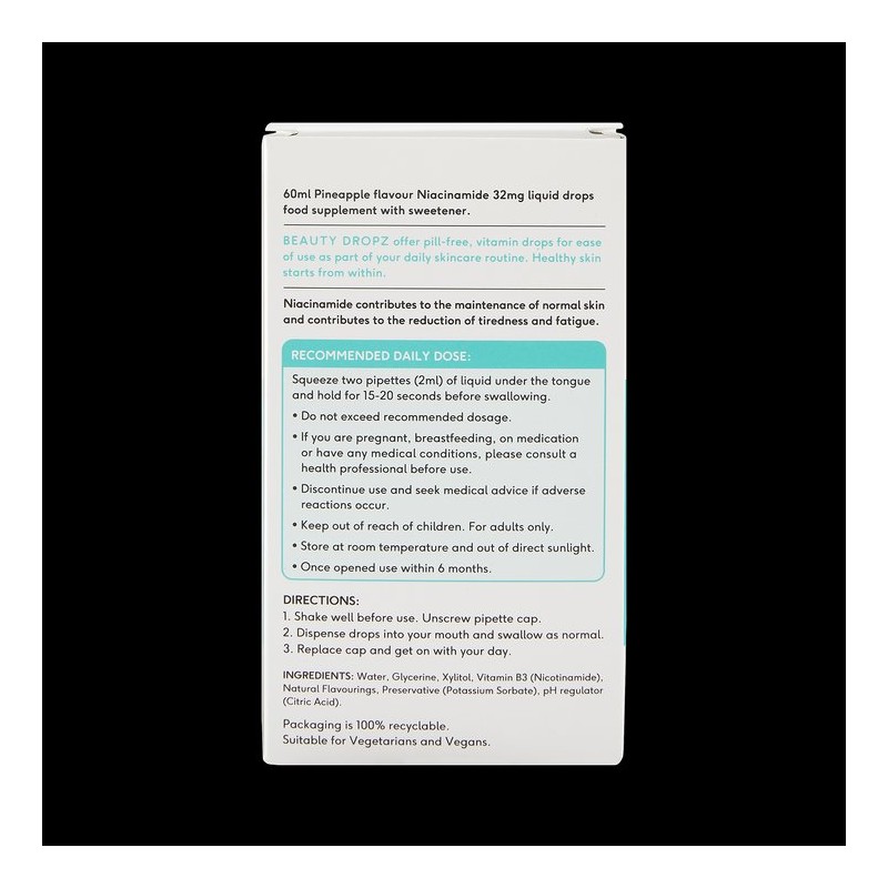 Beauty Dropz Niacinamide Edible Skincare 60ml