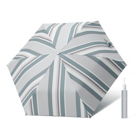 Folding Umbrella, Lightweight, 7.4 oz (210 g), Parasol, One-Touch Automatic Opening/Closing UV Protection, Full Light Blocking, Folding Umbrella, Men's, For Both Rain and Shine, Durable, 6 Ribs, UV