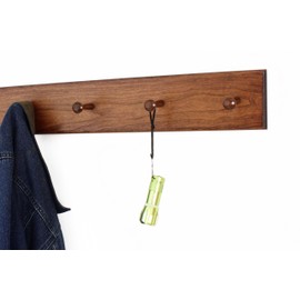 Cherry Shaker Peg Rack 4.5" Extra Wide (Mahogany, 18" x 4.5" with 3 pegs)