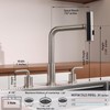 Kitchen Sink Faucet for 3 4 Hole with Sprayer -