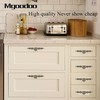 Mgoodoo 5PCS Knobs Handles with Plate, 6.7" Antique Bronze Cabinet