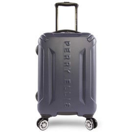 Perry Ellis Delancey II Hardside Carry-on Spinner Luggage, Navy