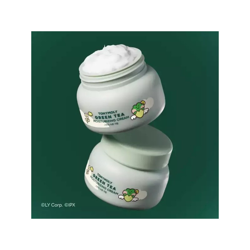 Tonymoly (2개) [미니니 에디션] 그린티 수분 크림 100ml(+미니니 에코백) (2