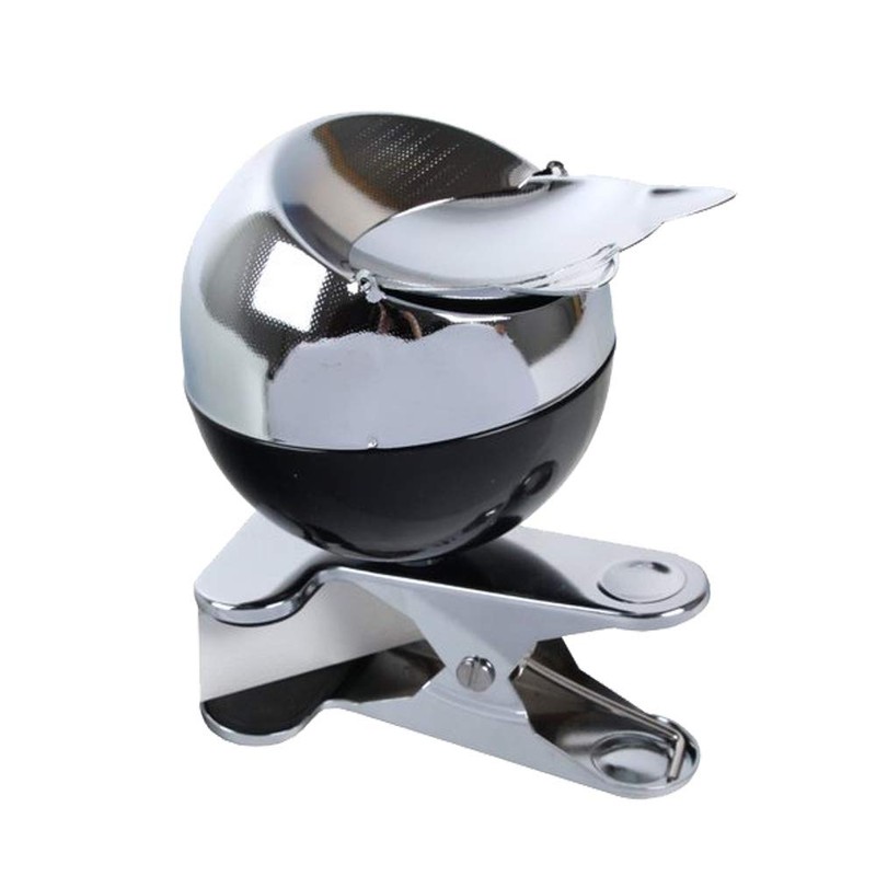 Ashtray with Clamping Function, Colour Cat Wind Ashtray, Metal Ashtray,