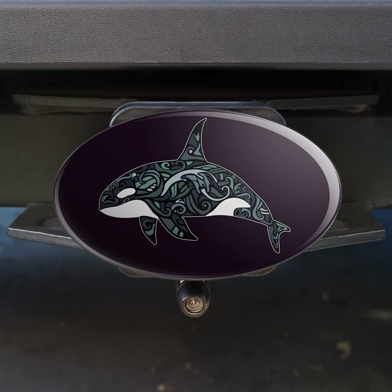 GRAPHICS & MORE Killer Whale Orca with Waves Oval Tow