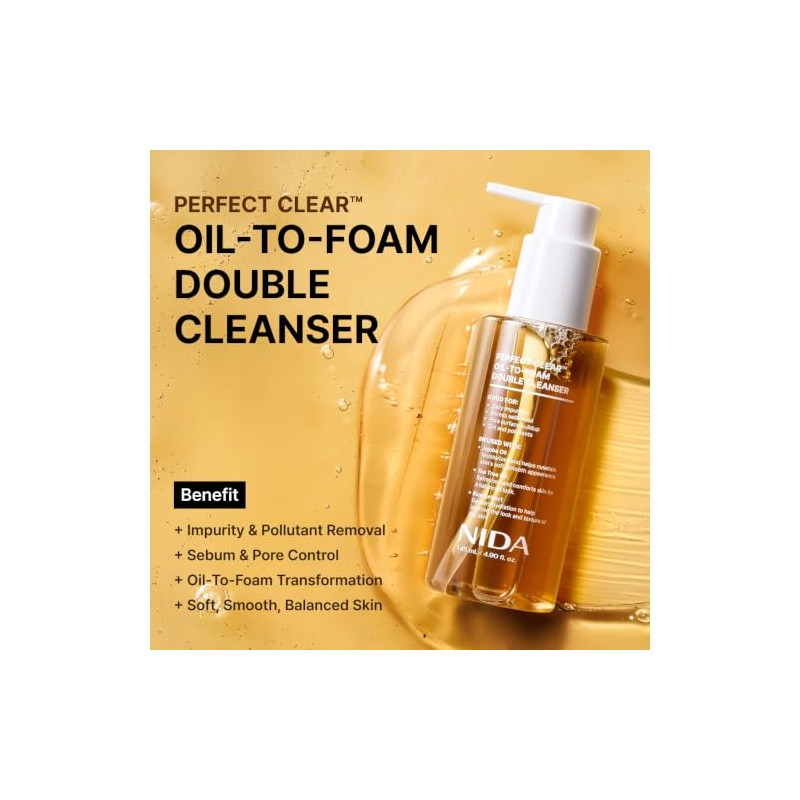 Nida Limpiador Doble de Aceite a Espuma Perfect
