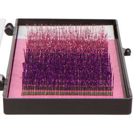 Premium Glitter Lashes Pink and Purple 10mm