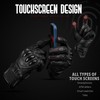 J.A.G. Leather Motorcycle Gloves for Men - Carbon Fiber Knuckle