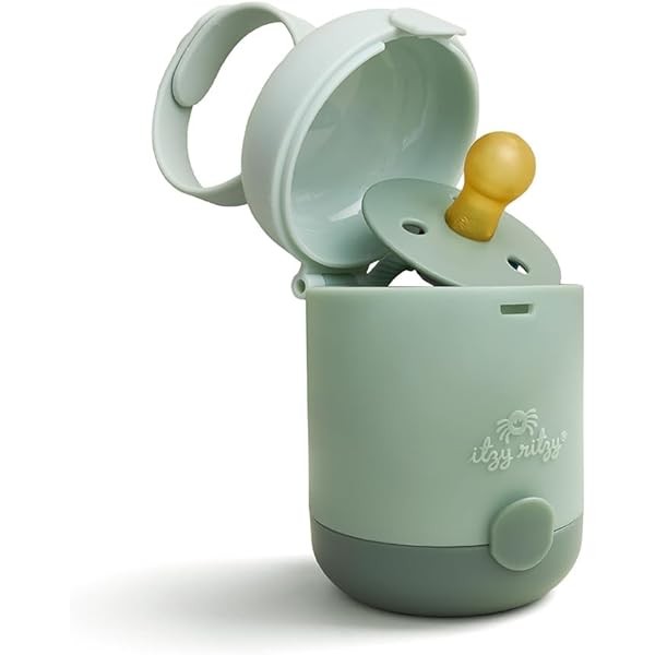 Itzy Ritzy Pacifier Holder - Dual-Sided Pacifier Case with Strap