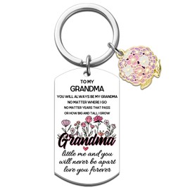 MOEXUKO Grandma Gifts Nana Gifts Birthday Gift for Grandma Best Grandmother Keychain Funny Gift for Grandmother from Grandkids Mothers Day Thanksgiving Christmas Nana Keyring
