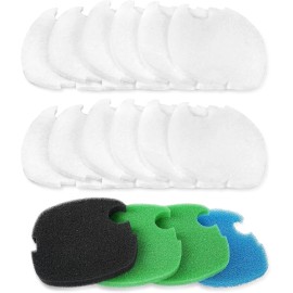 AQUANEAT 16-Pack Filter Pads – Compatible with SUNSUN HW-303B/703B CF-400 Aquarium Filter