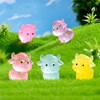 titihuirie 120 Pcs Luminous Mini Resin Yaks Miniature Yaks Figurines