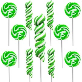 Fruidles St. Patrick's Day Swirl Variety Lollipops, Party Favor Box, Individually Wrapped 12-Pack