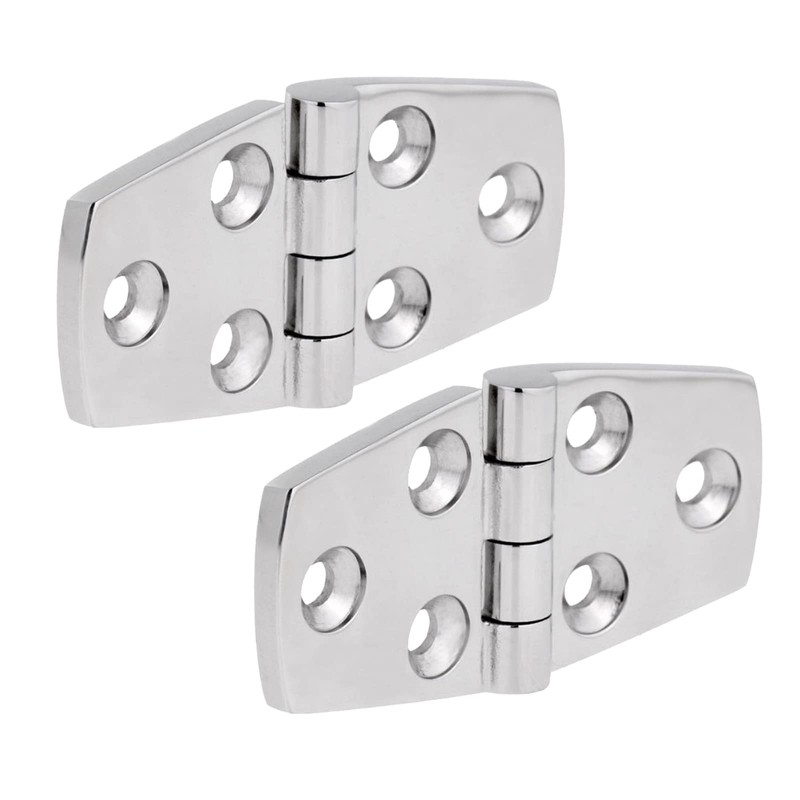 SMART MARINE 2Pcs Deck Door Hinges 3'x1.5'(76mm X 38mm) 316