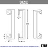 TERF® Heavy Duty Traditional Style Oval Grip Offset Cranked Door