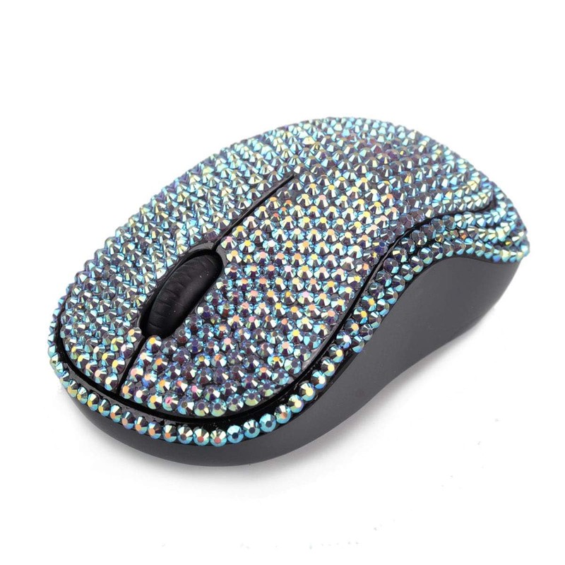 Brand Luxury Bling Dazzle Jeweled Rhinestone Crystal Wireless Mouse for