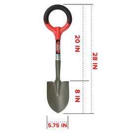 Radius Garden 27211 Mini Digger Shovel, Red