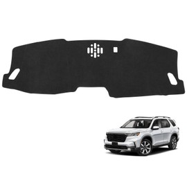 YOJOJOCO Dash Cover for Honda Pilot 2025 2024 2023 Accessories Flannel Dashboard Cover Dash Mat Center Console Cover Sunshield Protector Pad