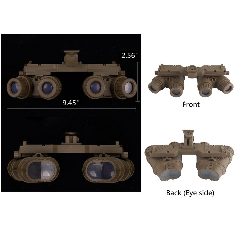 Hdlsina Airsoft Tactical Cosplay GPNVG18 Binoculars Night Vision Goggles Model